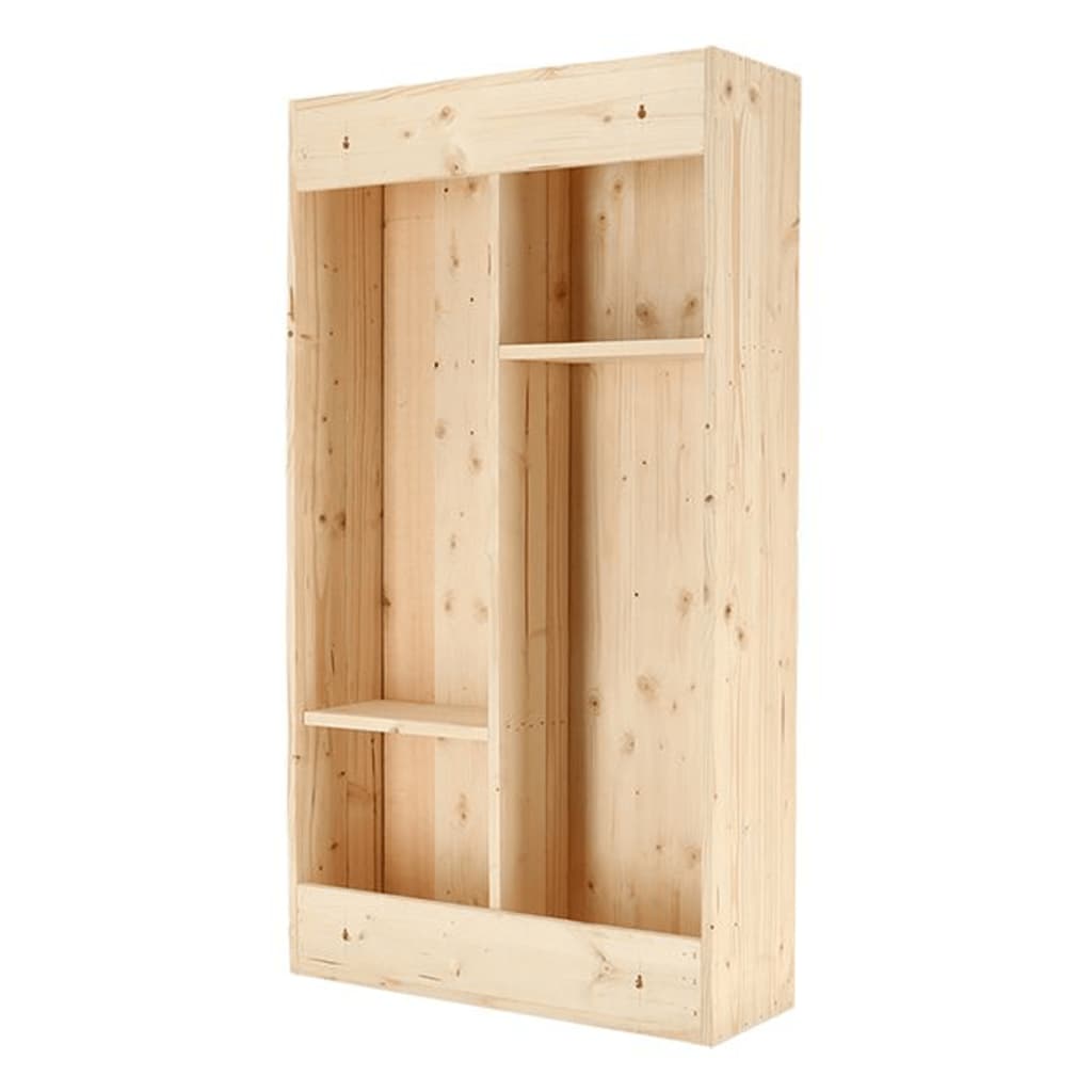 Esschert Design Wand-Bartisch mit Klappbarer Ablage L Natur